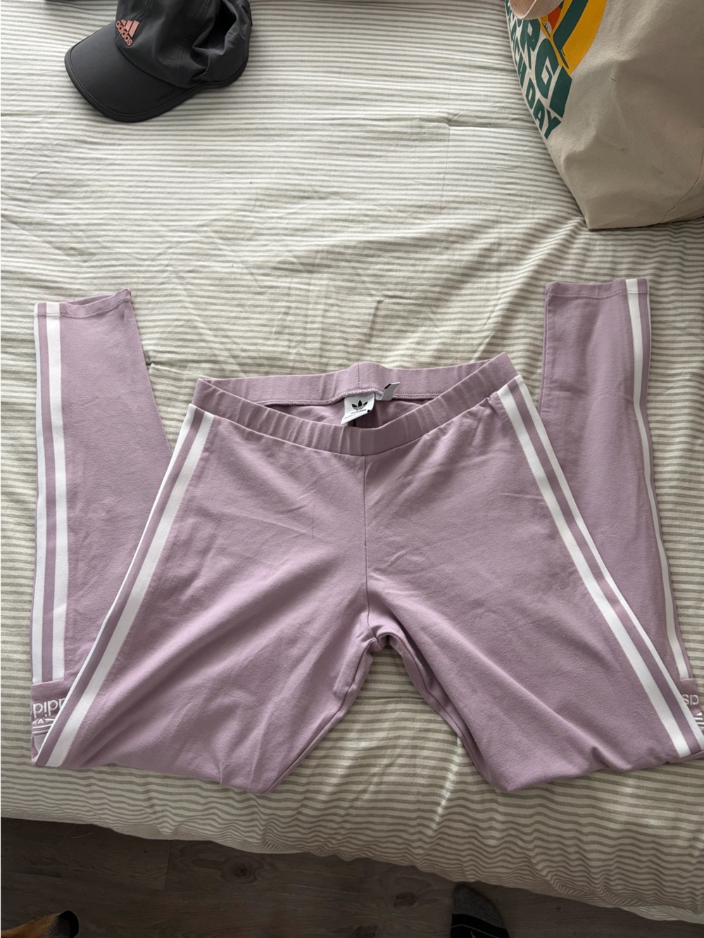 adidas Light Purple Ribbed Waistband Sweatshirt